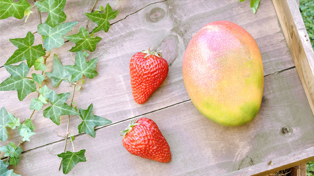 いちごとマンゴー